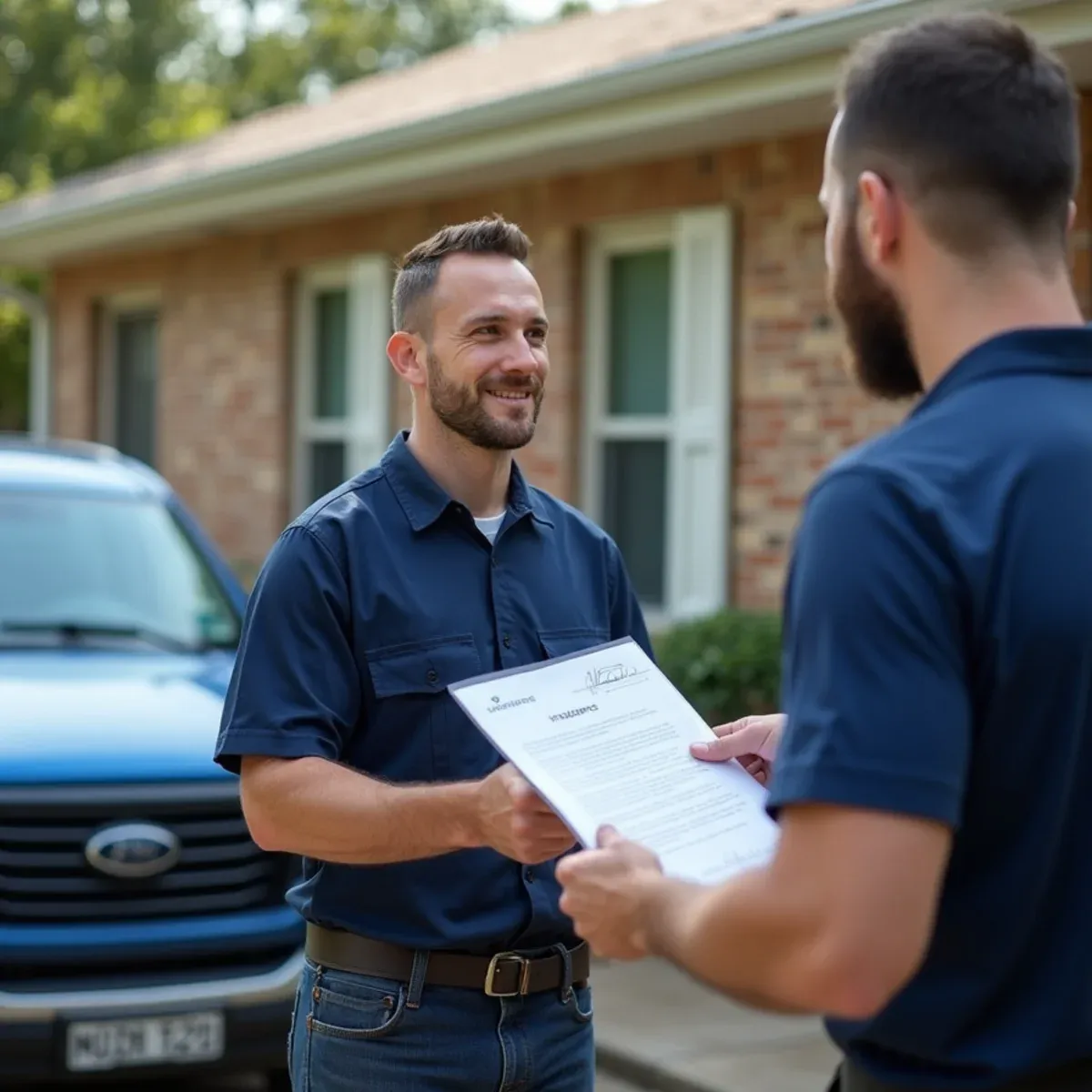 Contractor presenting certificate of general liability insurance and written workmanship guarantee